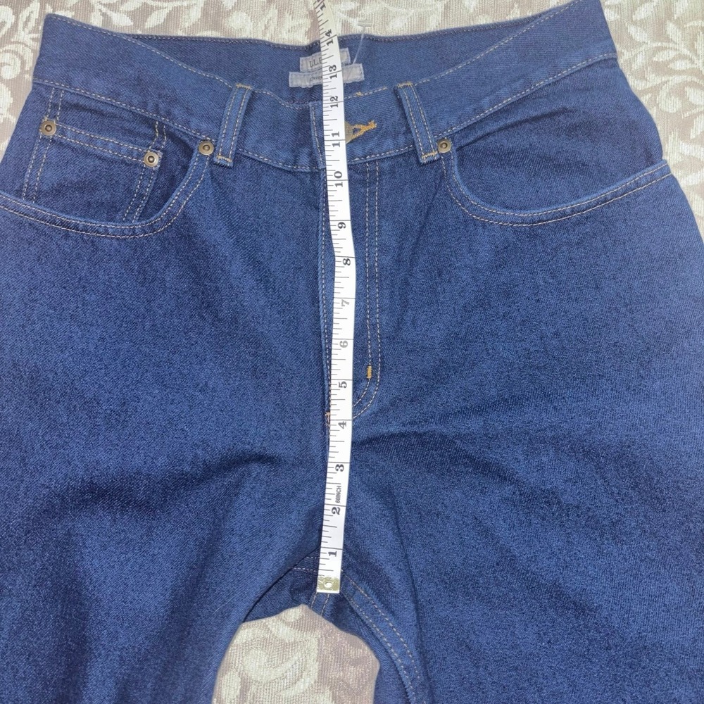 LL Bean Original Fit Jeans Womens‎ 8 Dark Wash Straight Leg High Rise (E24) - Picture 3 of 10